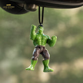 Superhero Hanging Car Mirror Decor – Action Figure Edition