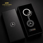 Mercedes-Benz Classic Black & Silver Keyring