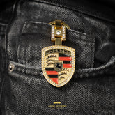 Porsche Diamond Gold keychain.