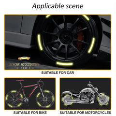 Reflective Car Wheel Hub Stickers