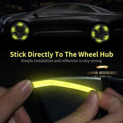 Reflective Car Wheel Hub Stickers