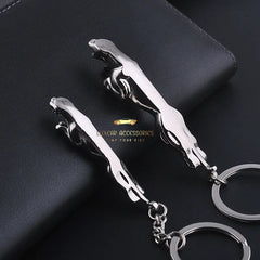 Jaguar 3D Logo keychain.