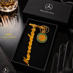 Mercedes-Benz "All in Gold" Keychain