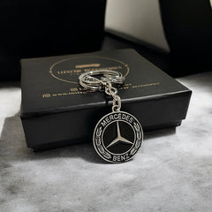 Mercedes-Benz Classic Black & Silver Keyring