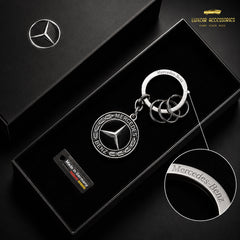 Mercedes-Benz Classic Black & Silver Keyring