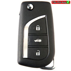 Toyota "Black x Gray" Key Cover