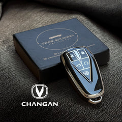 Changan "Black x Silver" key cover.