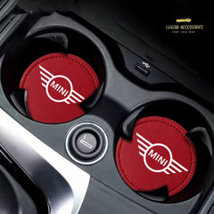 Mini Cooper  - Cup Holder Coaster Inserts.
