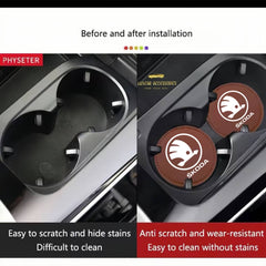 Skoda - Cup Holder Coaster Inserts.