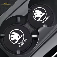 Skoda - Cup Holder Coaster Inserts.
