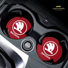 Skoda - Cup Holder Coaster Inserts.