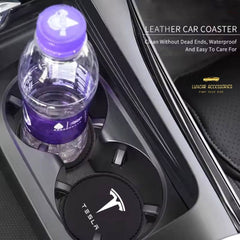 Tesla  - Cup Holder Coaster Inserts.