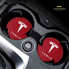 Tesla  - Cup Holder Coaster Inserts.