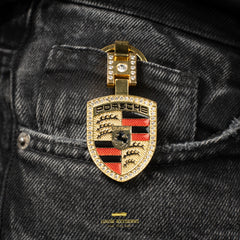Porsche Diamond Gold keychain.